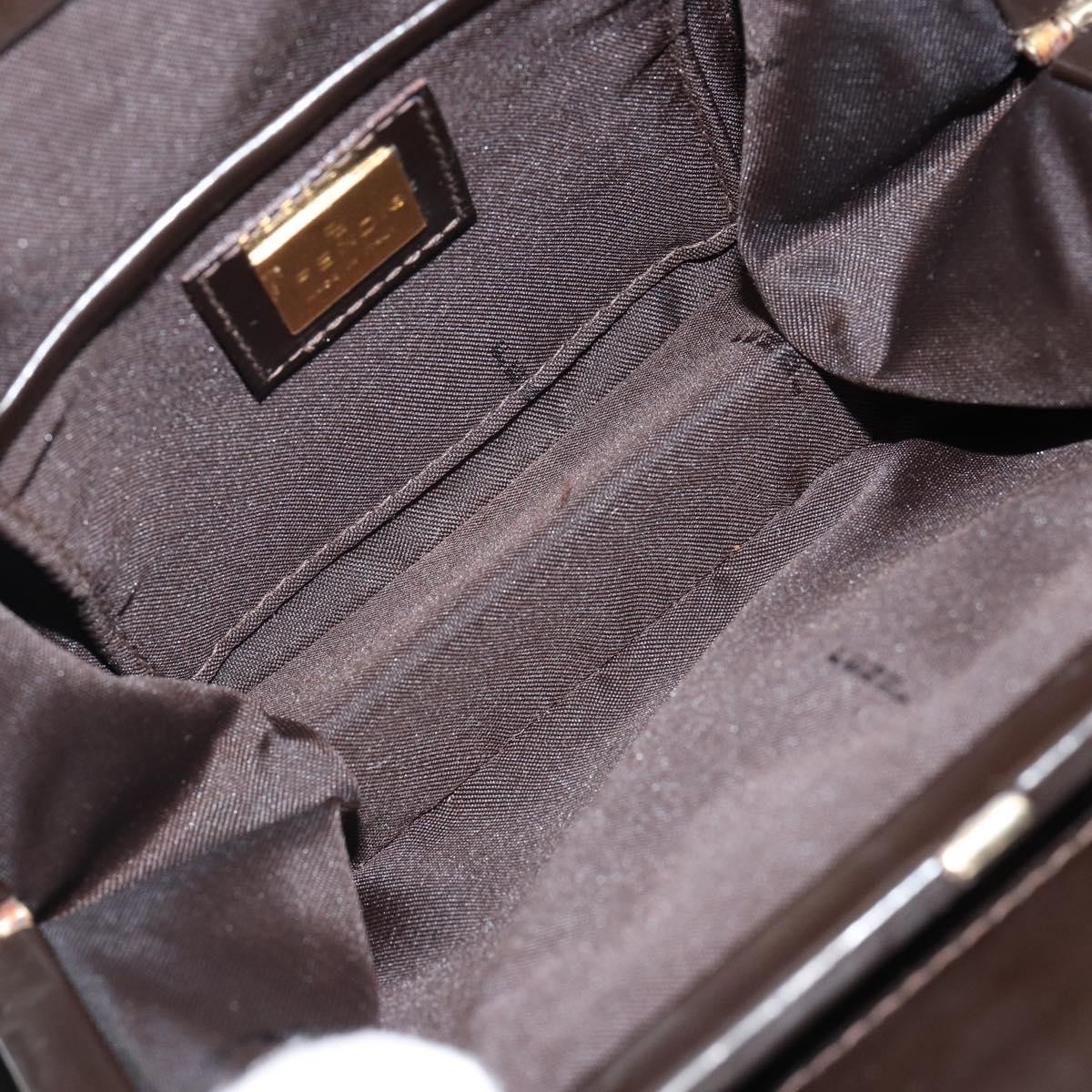 Fendi Fendi Vintage Top Handle Bag Leather Bruin