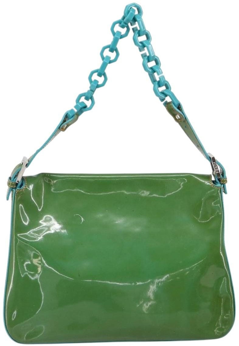 Fendi Fendi Forever Big Mama Bag Patent Groen