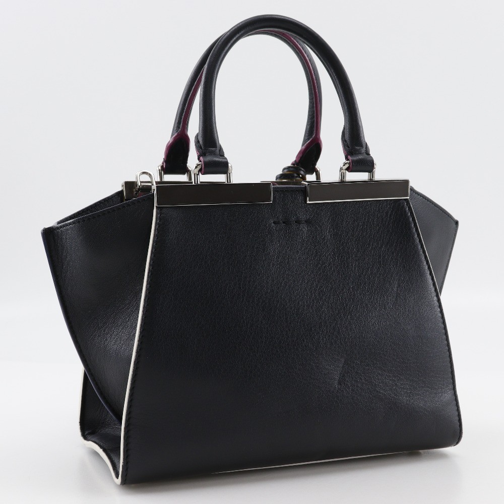 Fendi Fendi Petite 3Jours Bag Leather Zwart