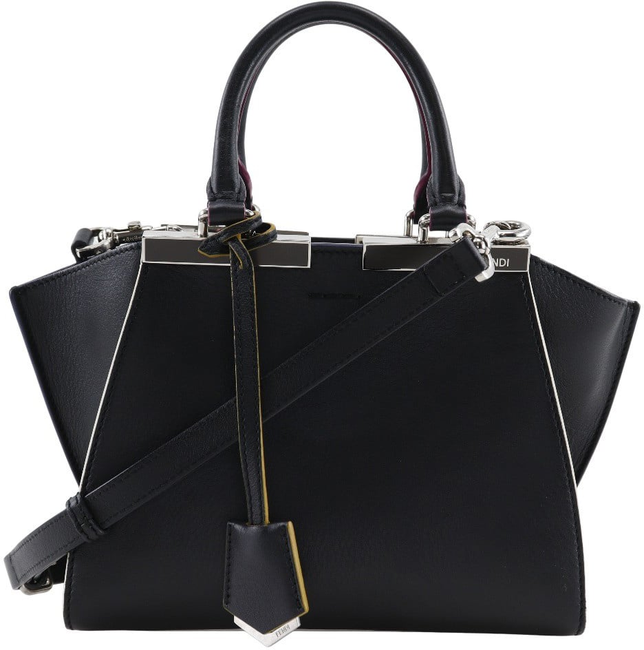 Fendi Fendi Petite 3Jours Bag Leather Zwart