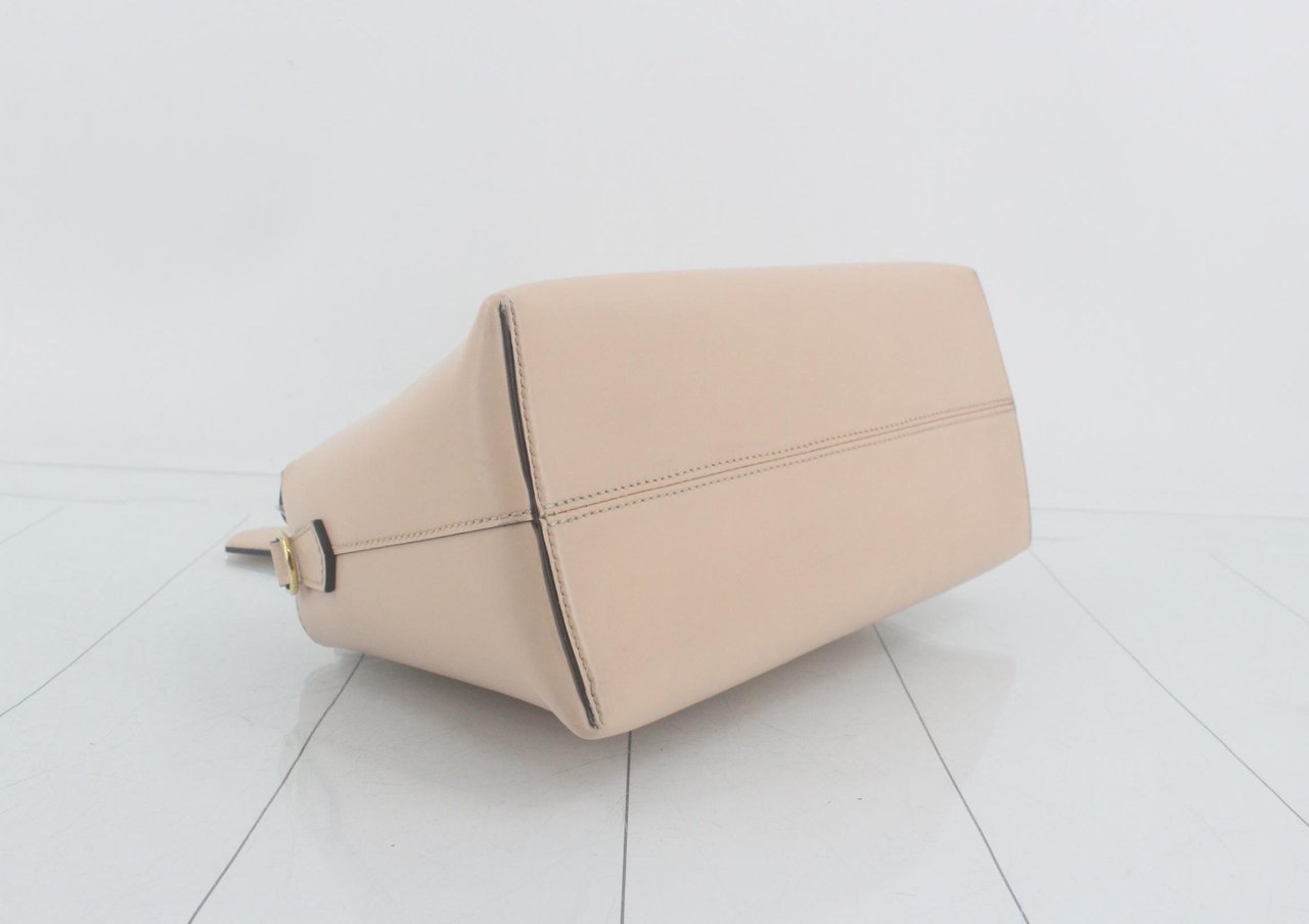 Fendi By The Way Satchel Leather Medium Beige