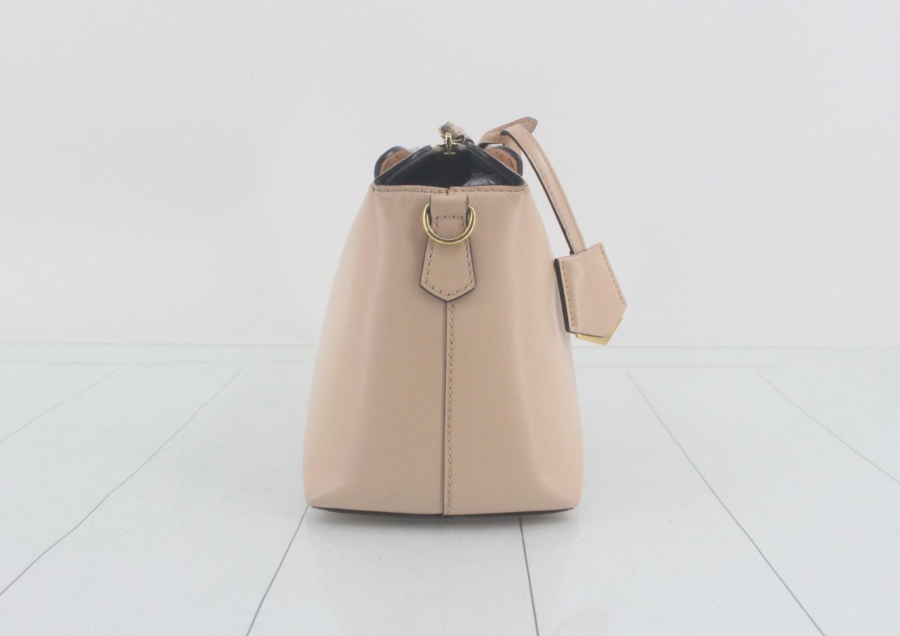 Fendi By The Way Satchel Leather Medium Beige