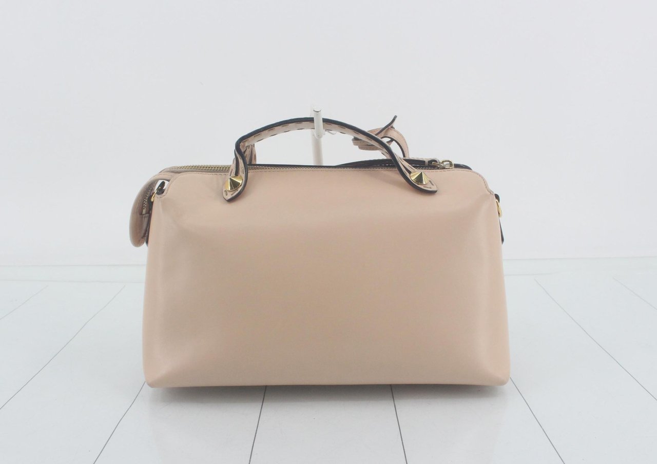 Fendi By The Way Satchel Leather Medium Beige