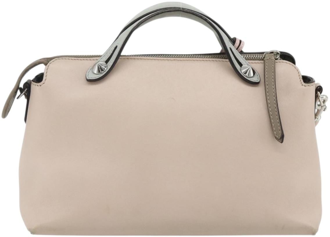 Fendi Fendi By The Way Satchel Leather Medium Beige