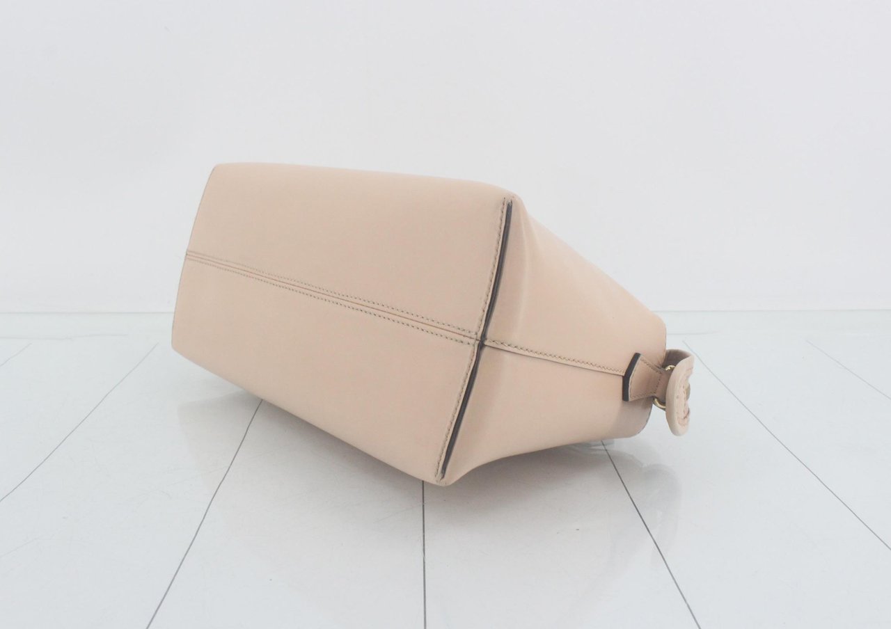 Fendi By The Way Satchel Leather Medium Beige
