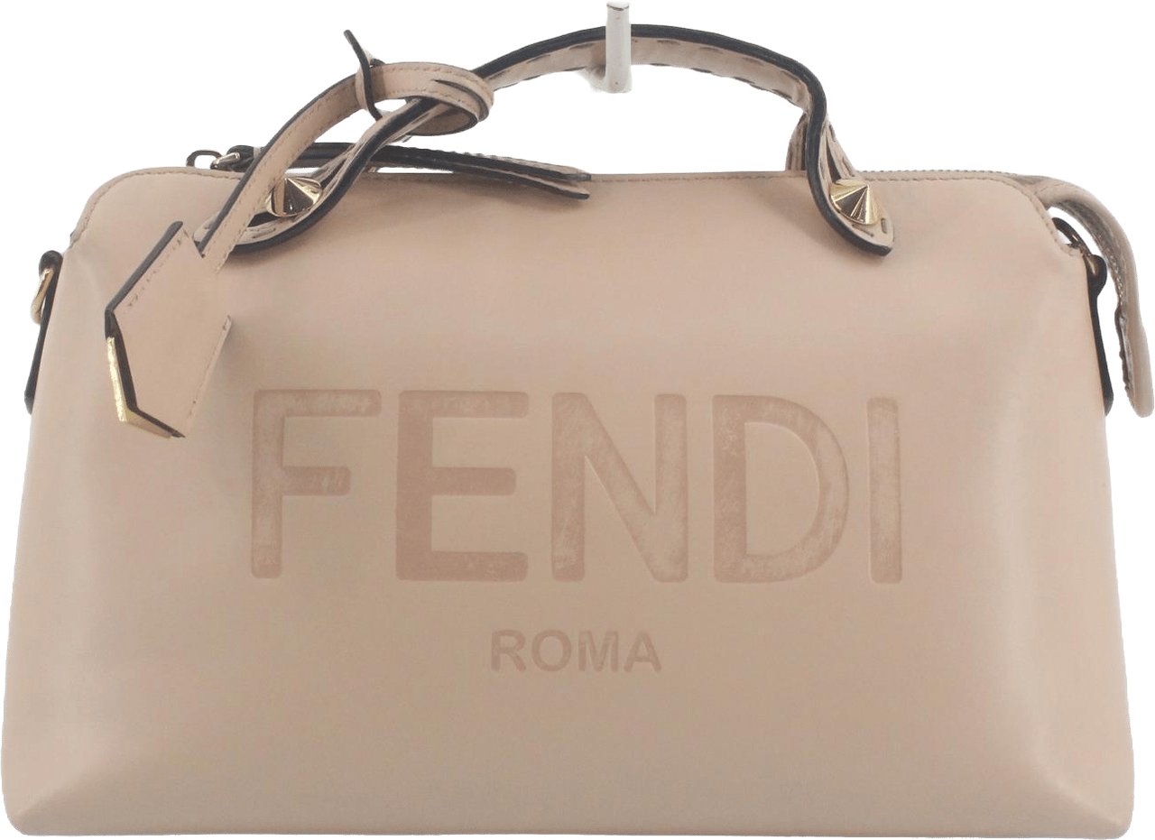 Fendi By The Way Satchel Leather Medium Beige