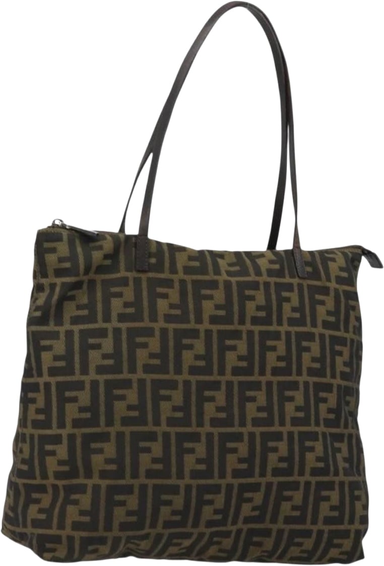 Fendi Zucca Tote Canvas Zwart