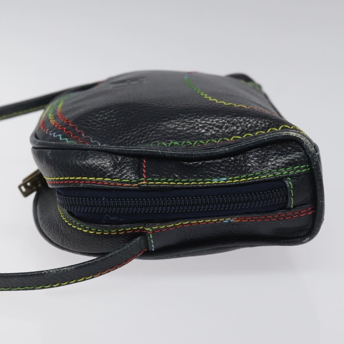 Fendi Vintage Zip Leather Navy