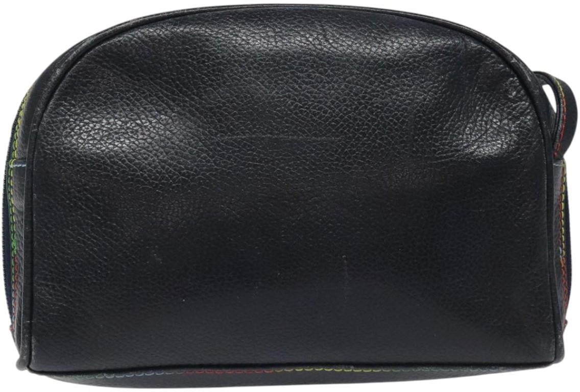 Fendi Vintage Zip Leather Navy