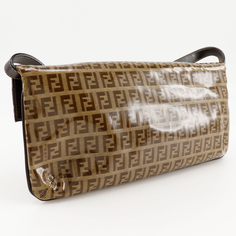 Fendi Fendi Zucchino Mamma Baguette Vinyl Bruin