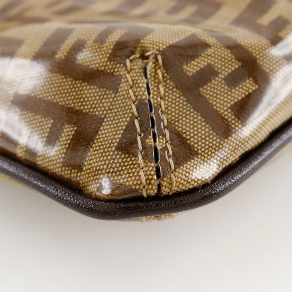 Fendi Fendi Zucchino Mamma Baguette Vinyl Bruin