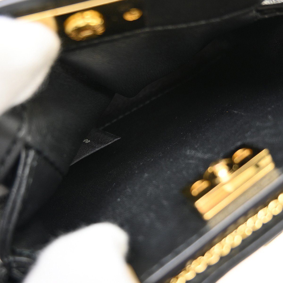 Fendi Peekaboo Bag Leather Mini Zwart