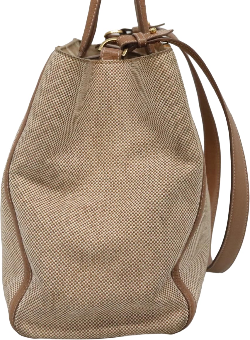 Fendi Fendi 2Jours Bag Canvas Medium Beige