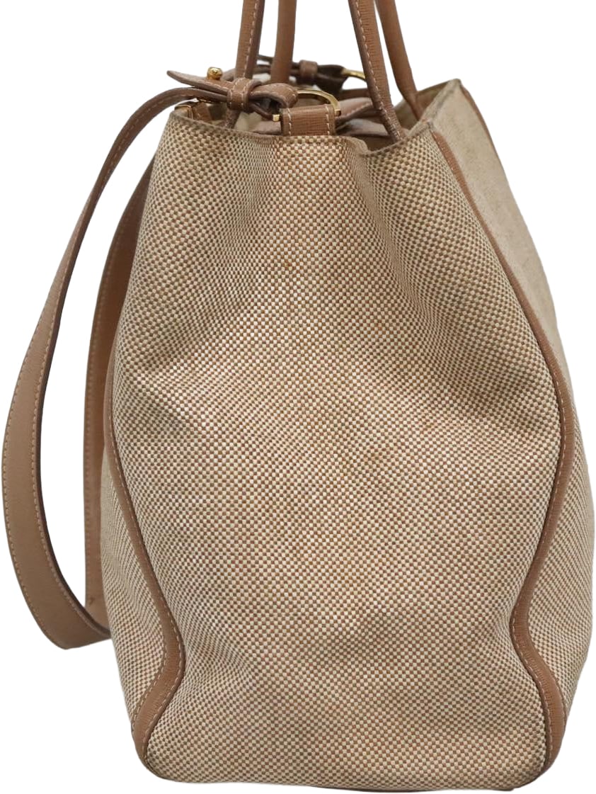 Fendi Fendi 2Jours Bag Canvas Medium Beige