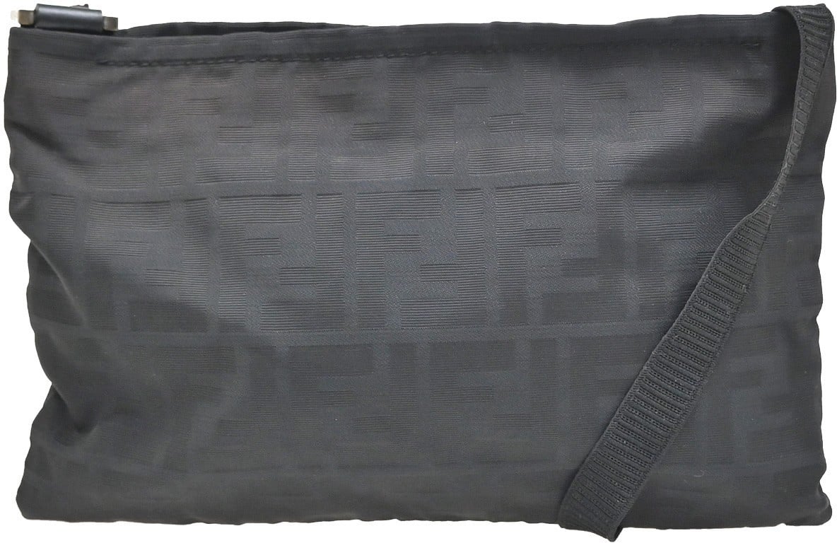 Fendi Fendi Vintage Shoulder Bag Zucca Canvas Medium Bruin