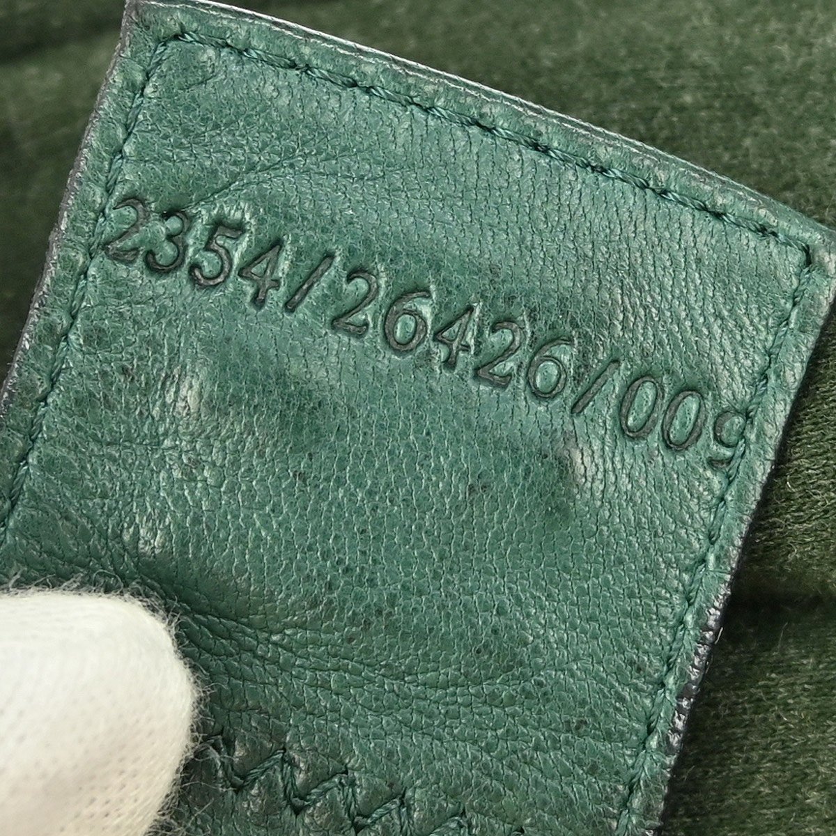 Fendi Fendi Vintage Flap Shoulder Bag Zucchino Canvas with Leather Medium Groen