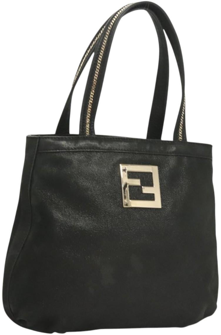 Fendi Fendi Vintage Convertible Tote Leather Zwart