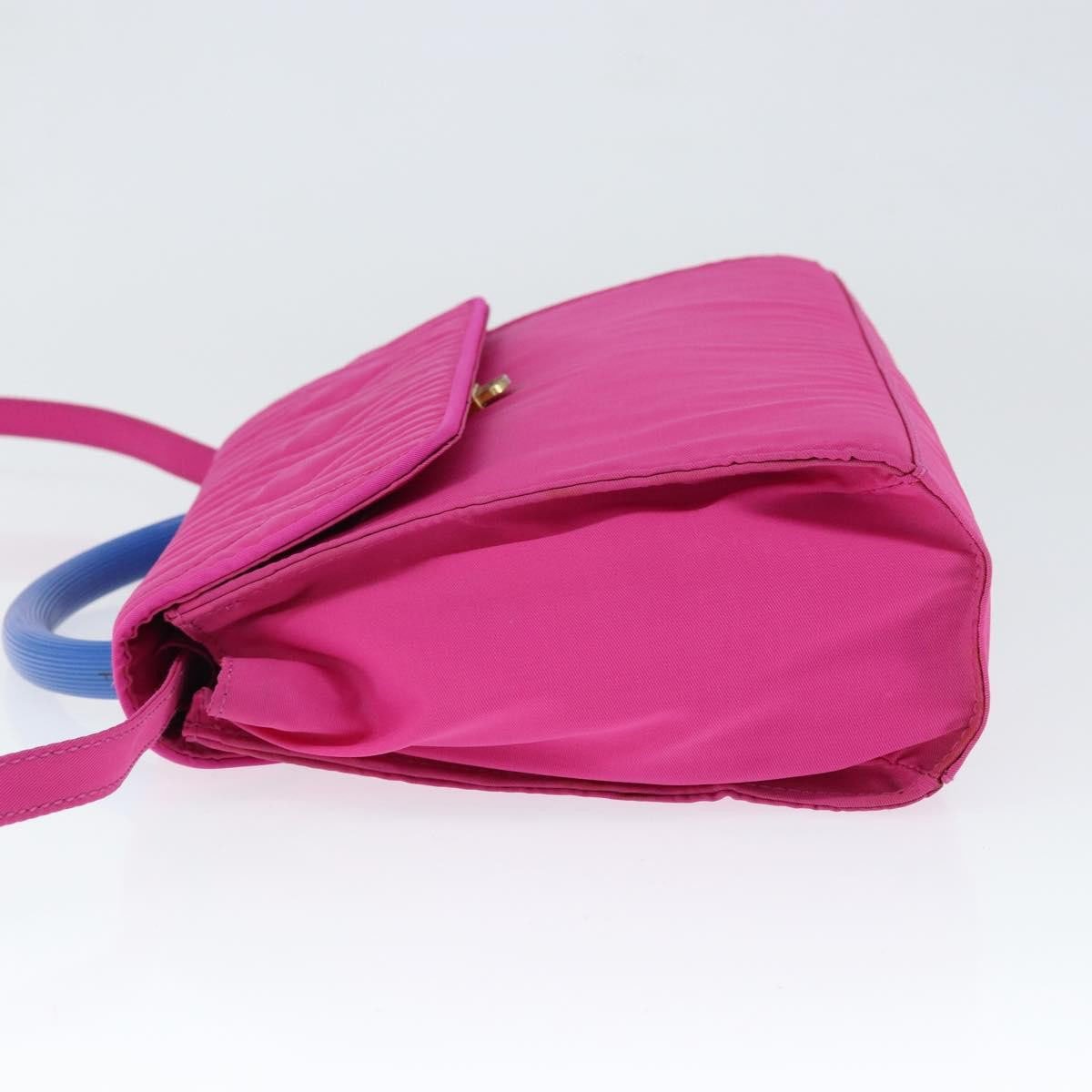 Fendi Fendi Top Handle Flap Bag Nylon Roze