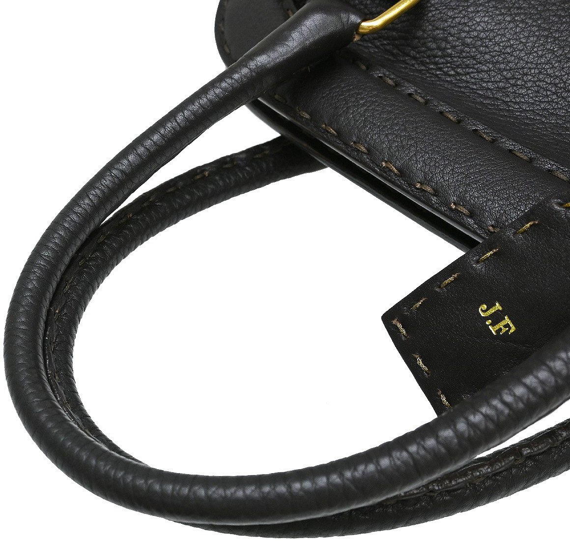 Fendi Selleria Frame Doctor Bag Leather Small Bruin