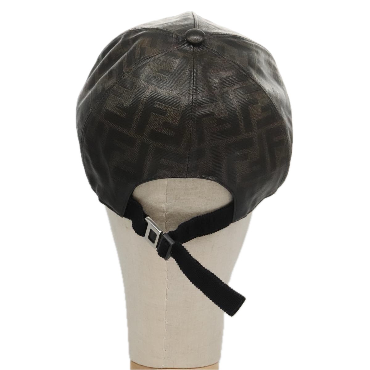 Fendi Fendi Logo Baseball Cap Zucca Canvas Zwart