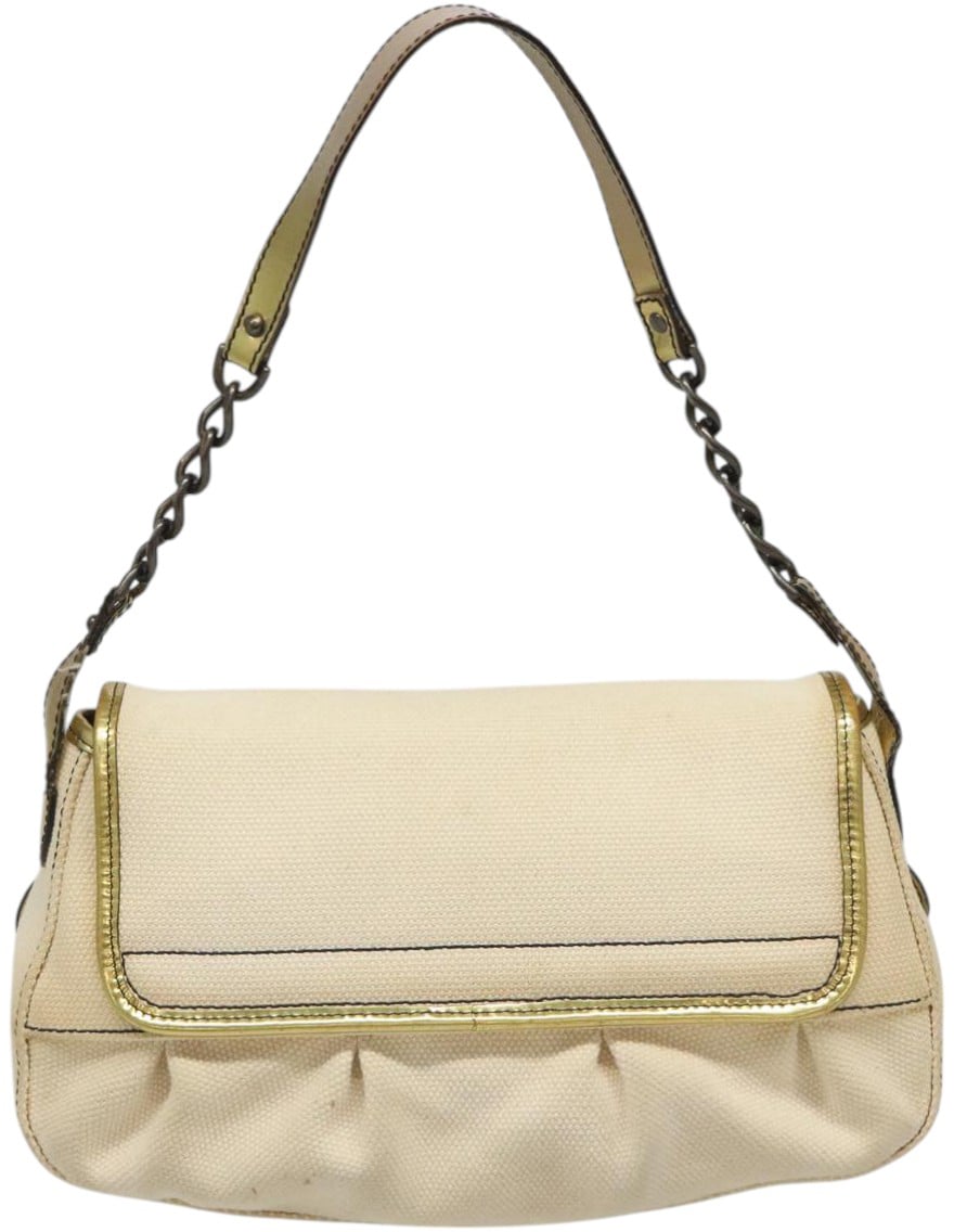 Fendi Fendi Chain Baguette Patent Beige