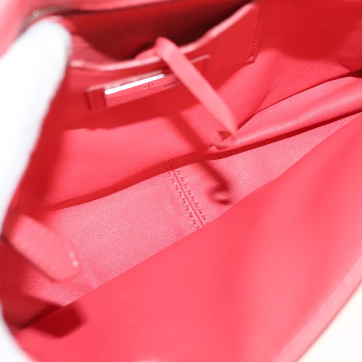 Fendi Fendi Be Baguette Flap Bag Leather Medium Roze