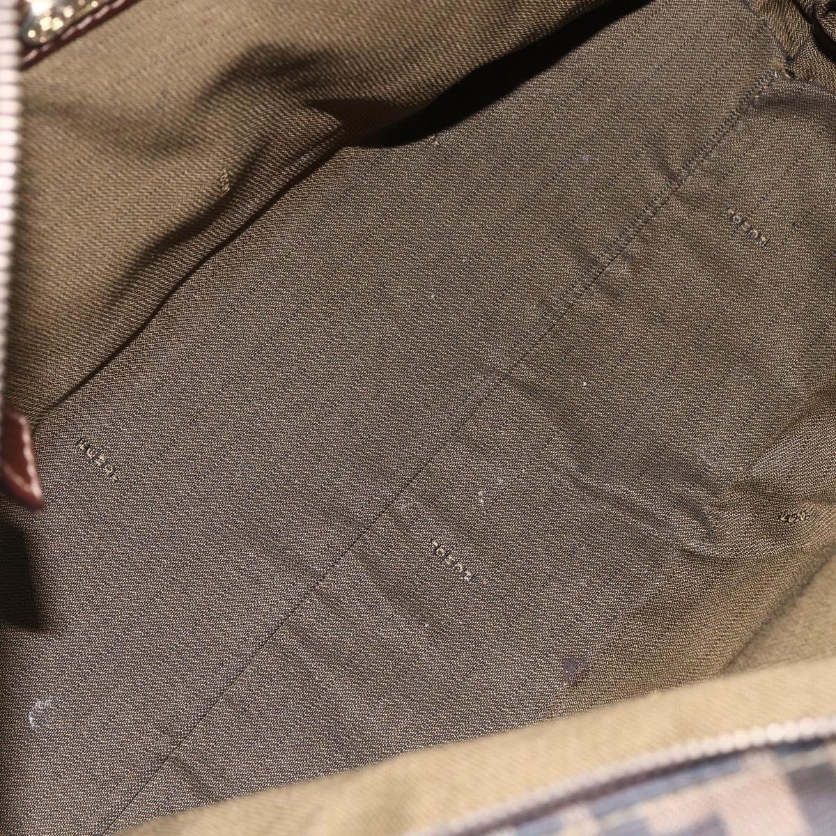 Fendi Fendi Vintage Convertible Satchel Zucca Canvas Medium Bruin