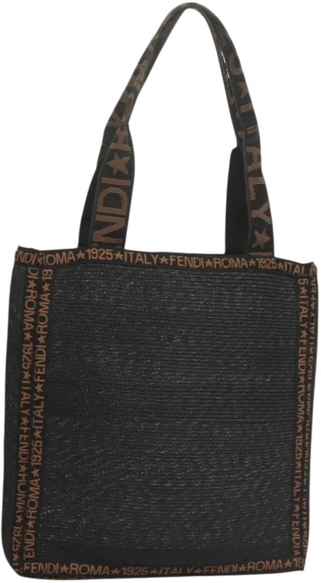 Fendi Fendi Zucca Tote bag Straw Zwart