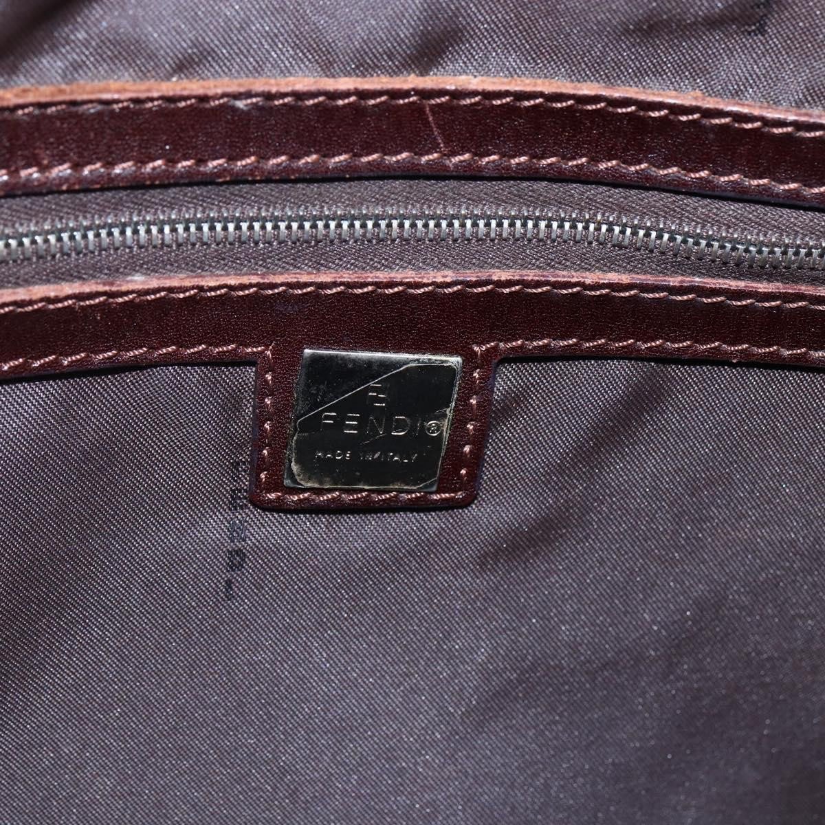 Fendi Fendi Vintage Open Tote Zucca Canvas with Leather Large Zwart