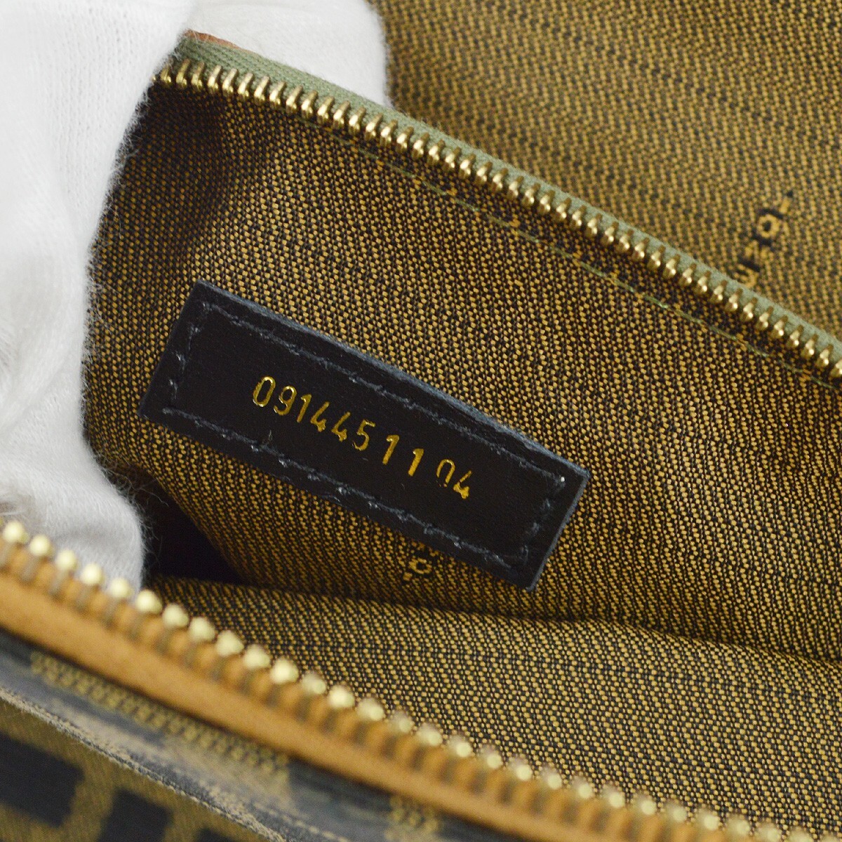 Fendi Fendi Convertible Dome Bag Zucca Canvas Large Bruin