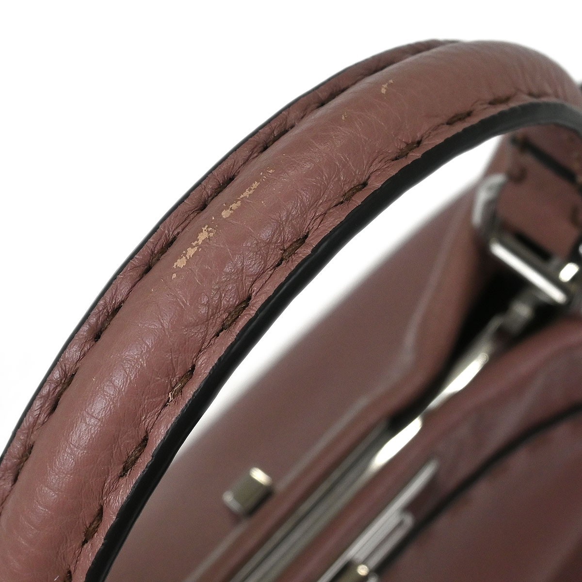 Fendi Fendi Selleria Peekaboo Bag Leather Medium Paars