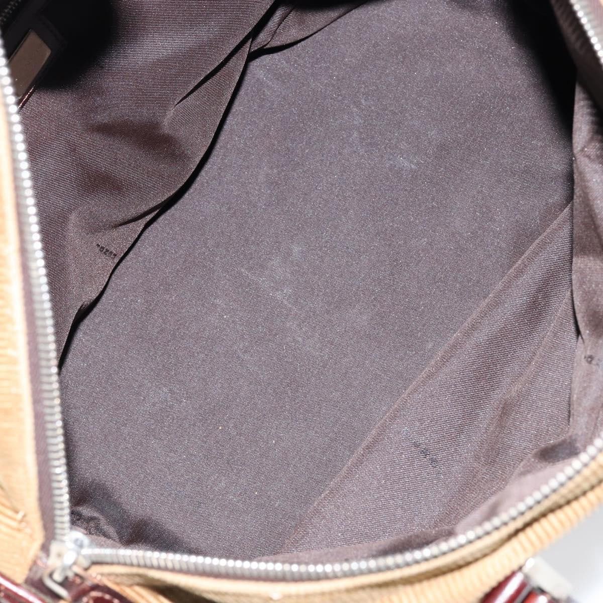 Fendi Fendi Vintage Top Handle Bag Velvet Beige