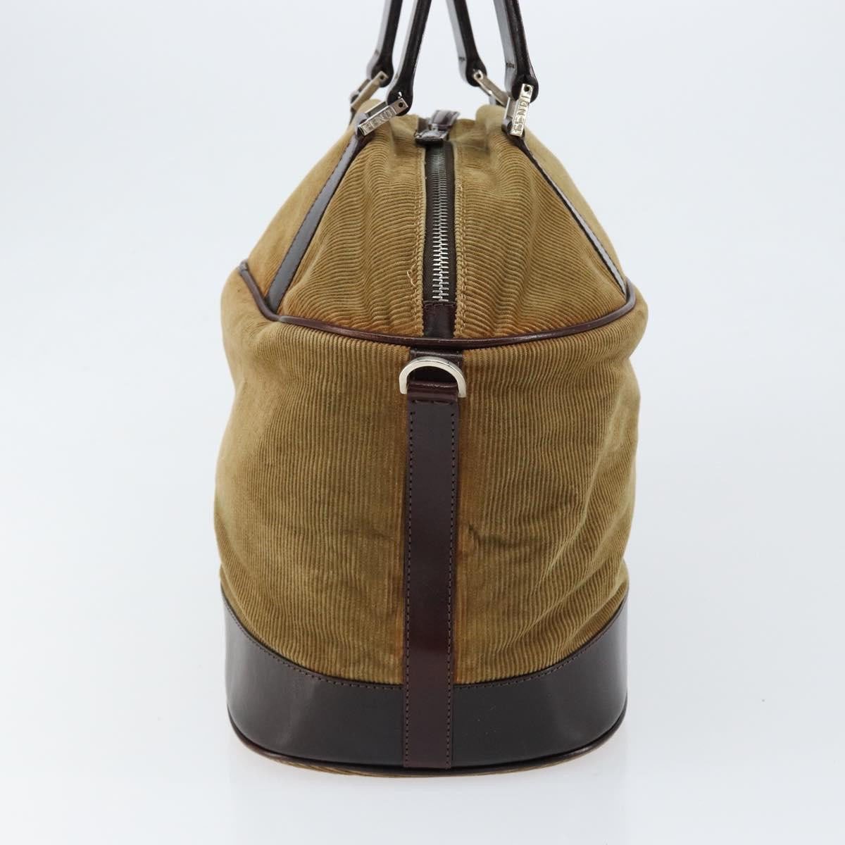 Fendi Fendi Vintage Top Handle Bag Velvet Beige