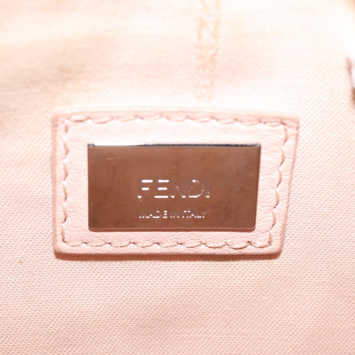 Fendi Fendi 3Baguette Convertible Crossbody Calfskin Small Roze