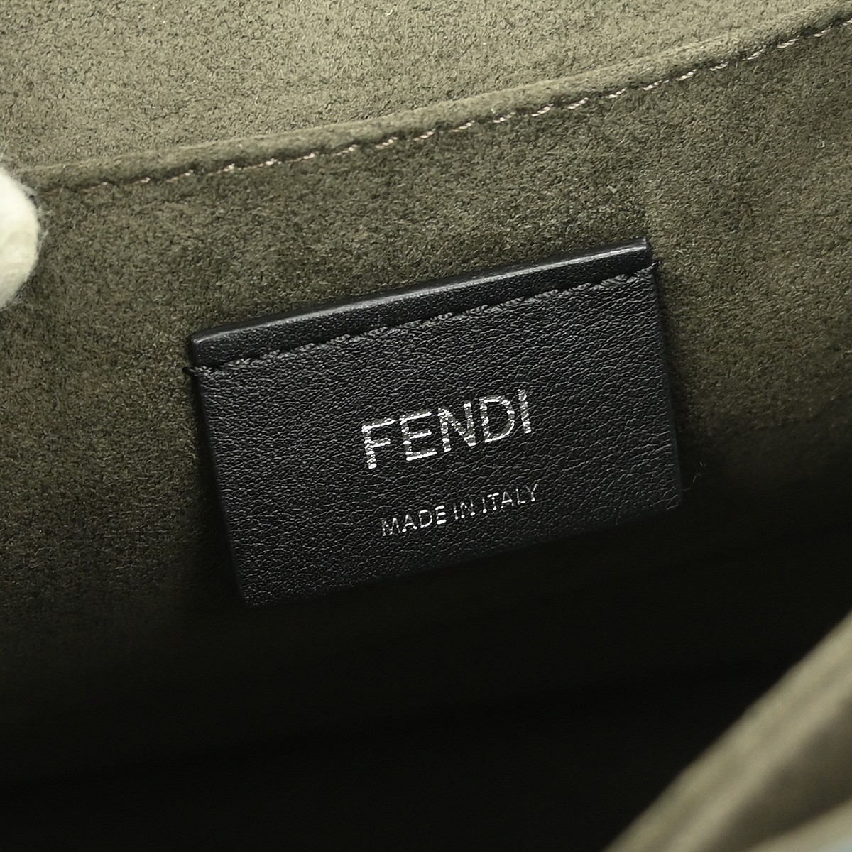 Fendi Fendi Flowerland Kan I Bag Embellished Leather Medium Blauw