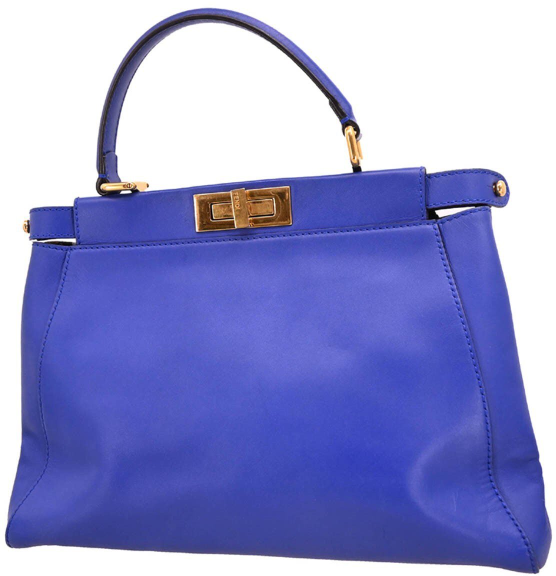 Fendi Fendi Peekaboo Bag Soft Leather Regular Blauw