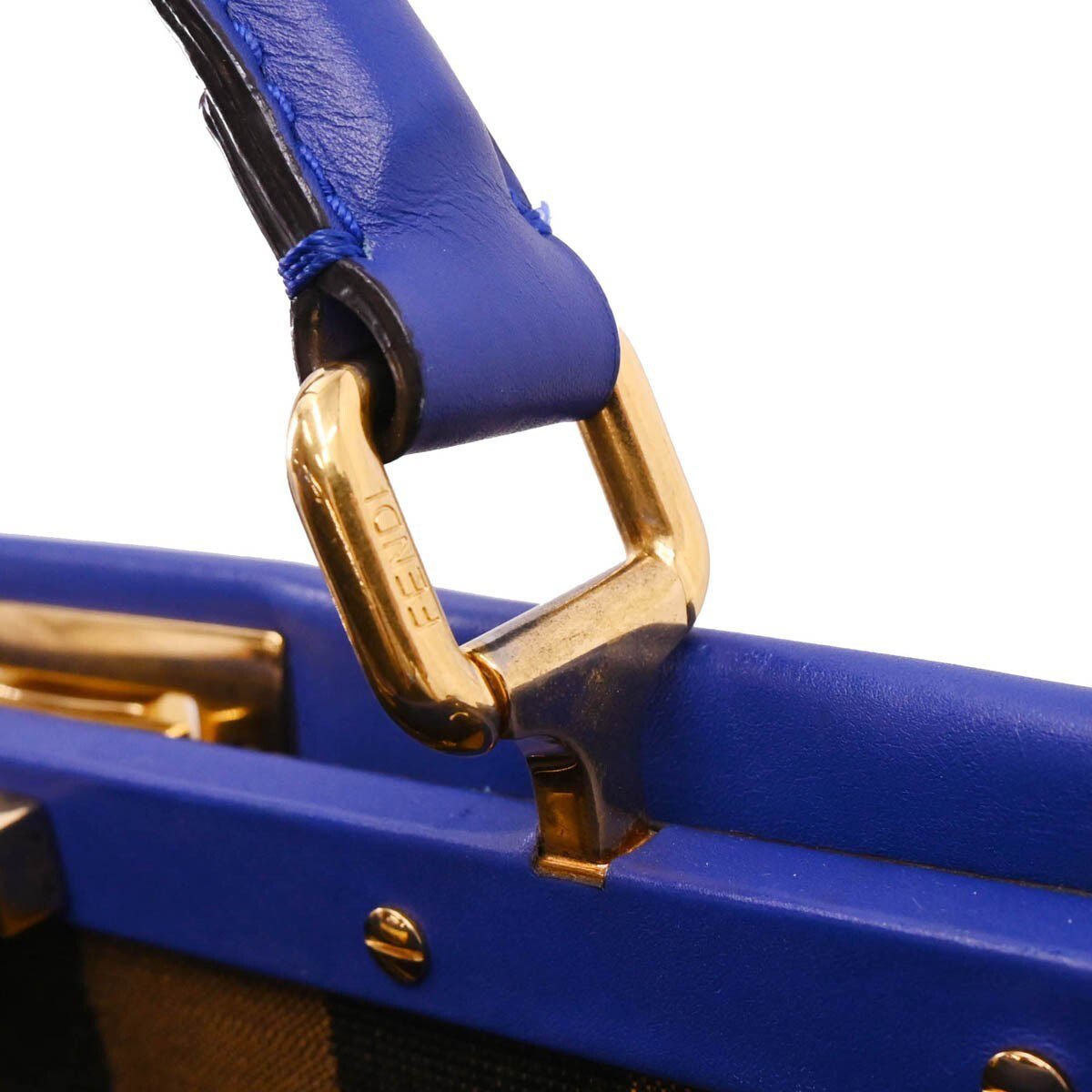 Fendi Fendi Peekaboo Bag Soft Leather Regular Blauw