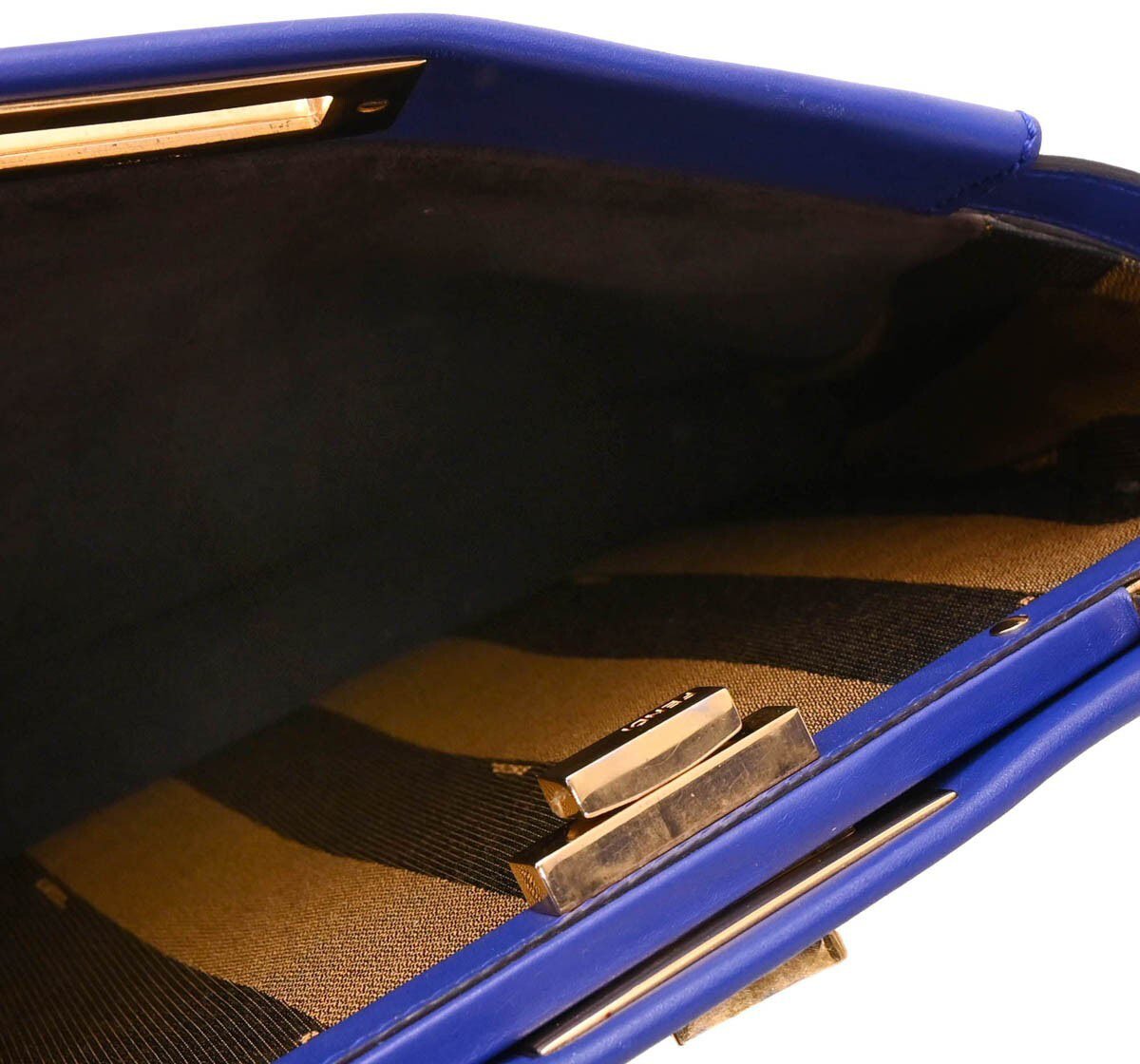 Fendi Fendi Peekaboo Bag Soft Leather Regular Blauw