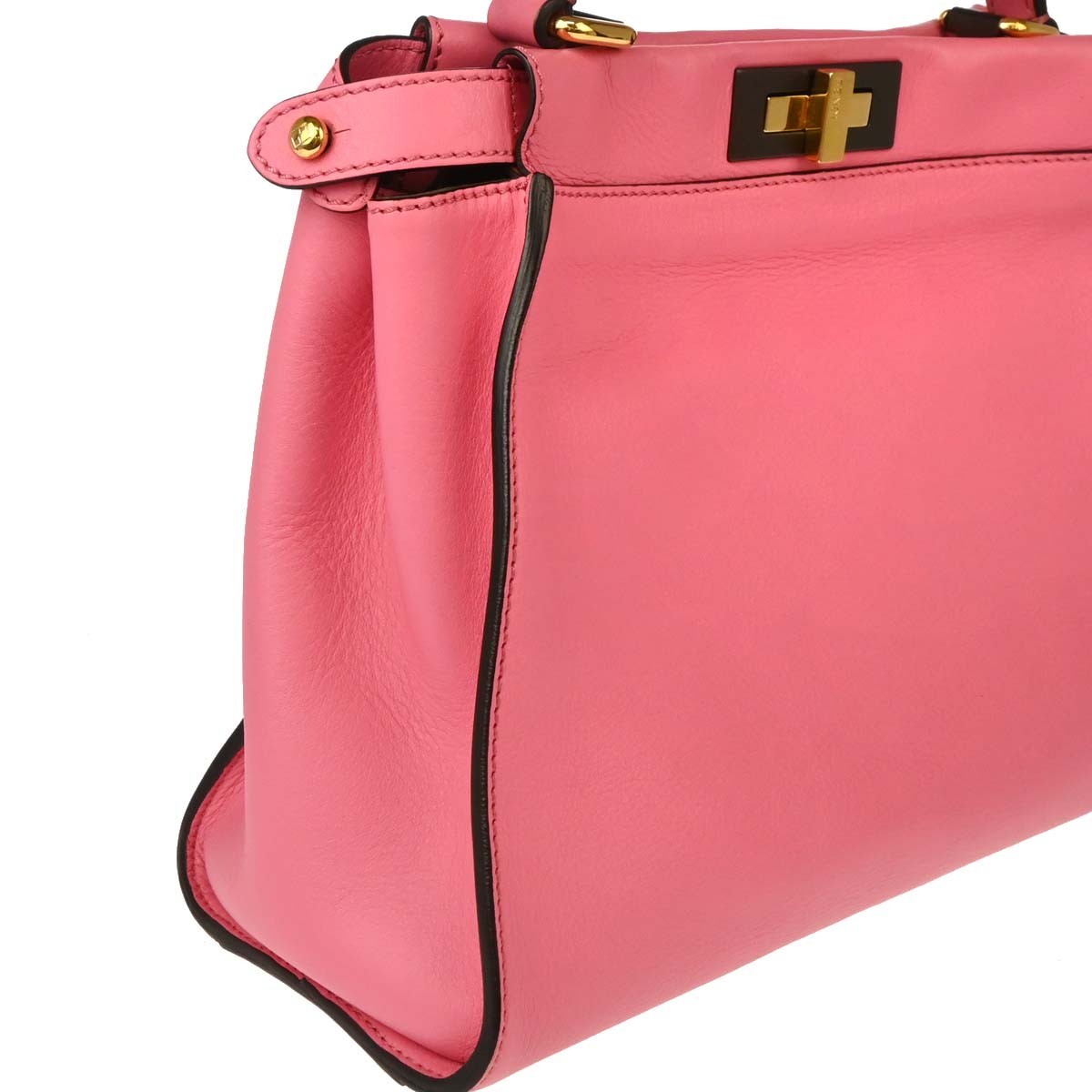 Fendi Fendi Peekaboo Essential Bag Leather Medium Roze