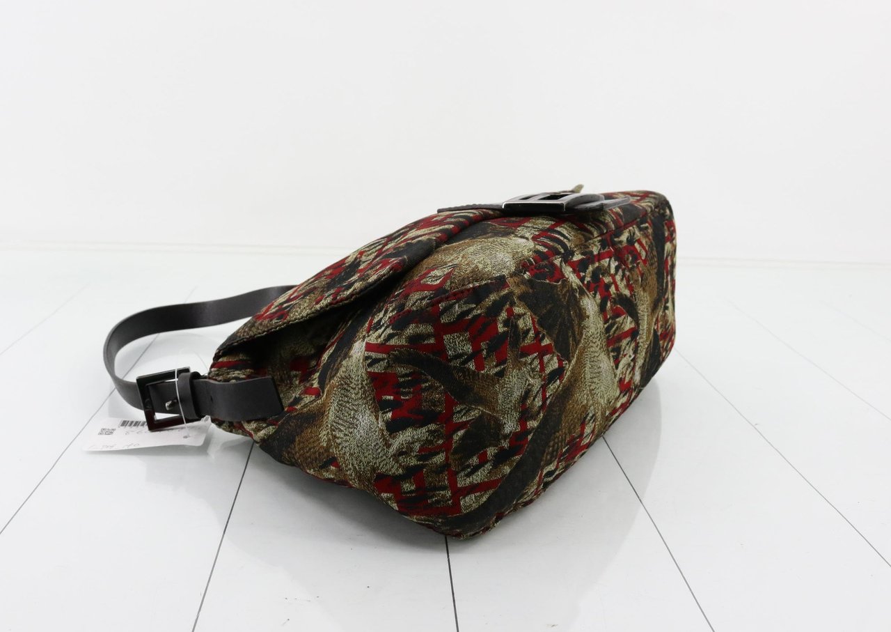 Fendi Mamma Baguette Canvas motif Bird medium Divers