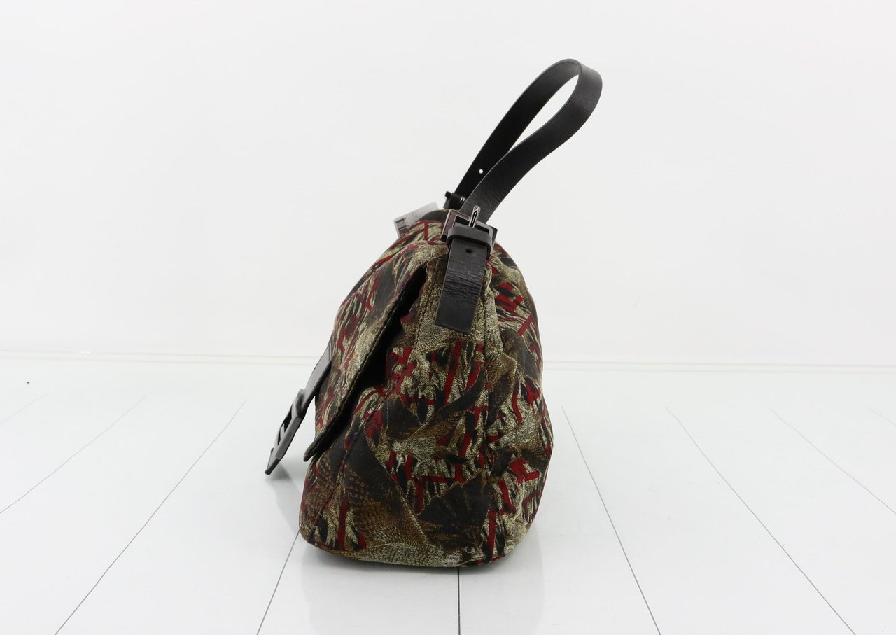 Fendi Mamma Baguette Canvas motif Bird medium Divers
