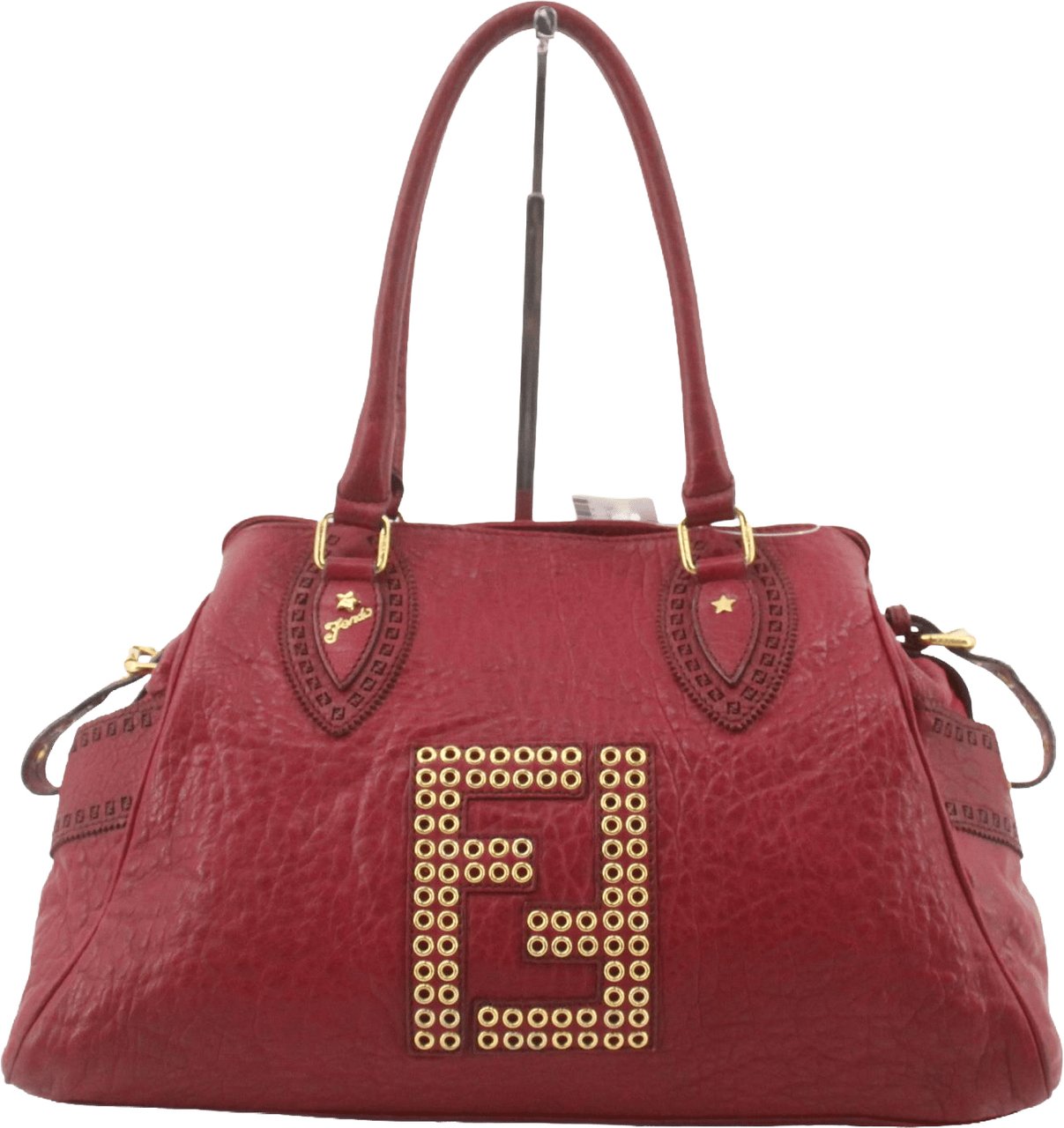 Fendi Sac Etniko Leather Rood