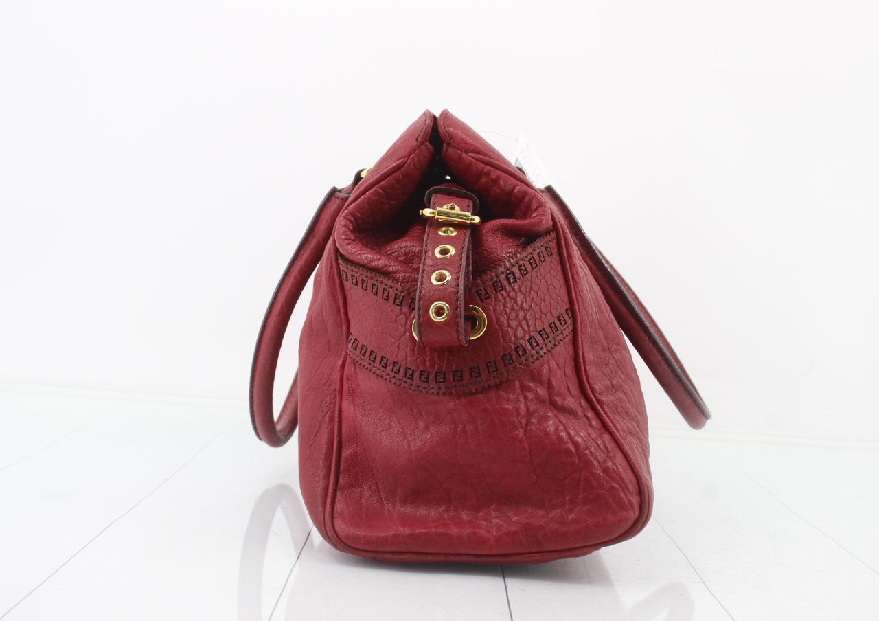 Fendi Sac Etniko Leather Rood