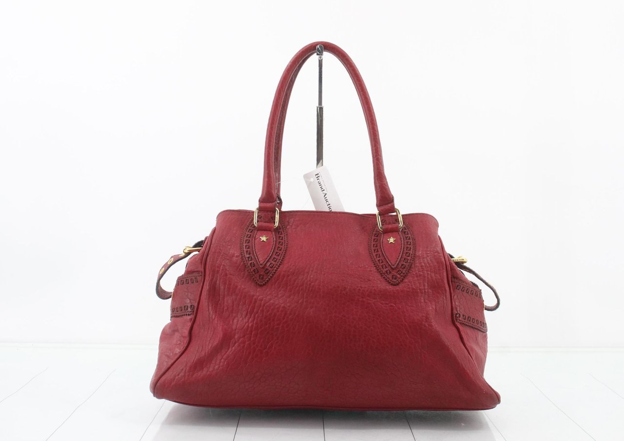 Fendi Sac Etniko Leather Rood