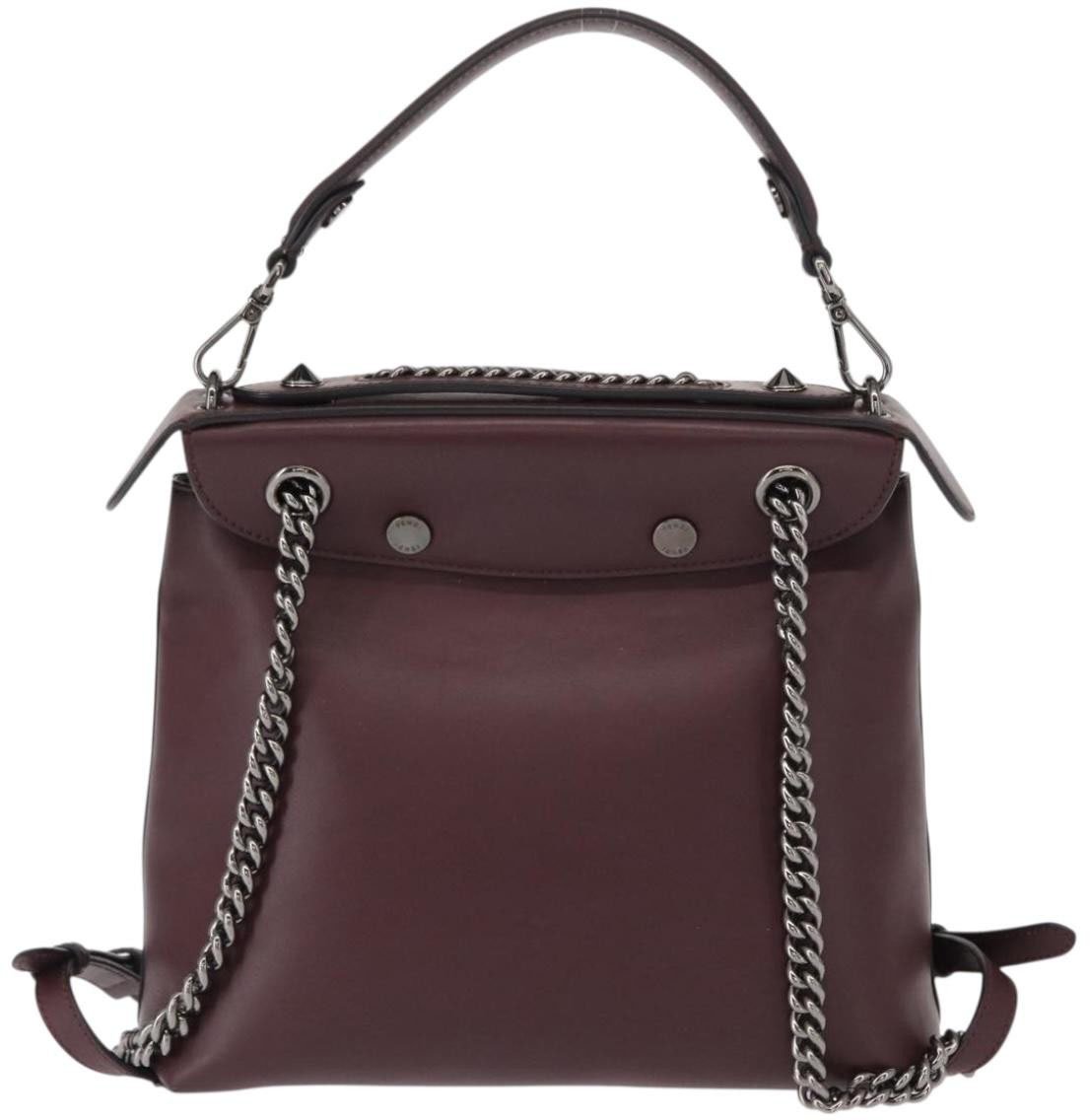 Fendi Fendi Back to School Backpack Leather Small Divers