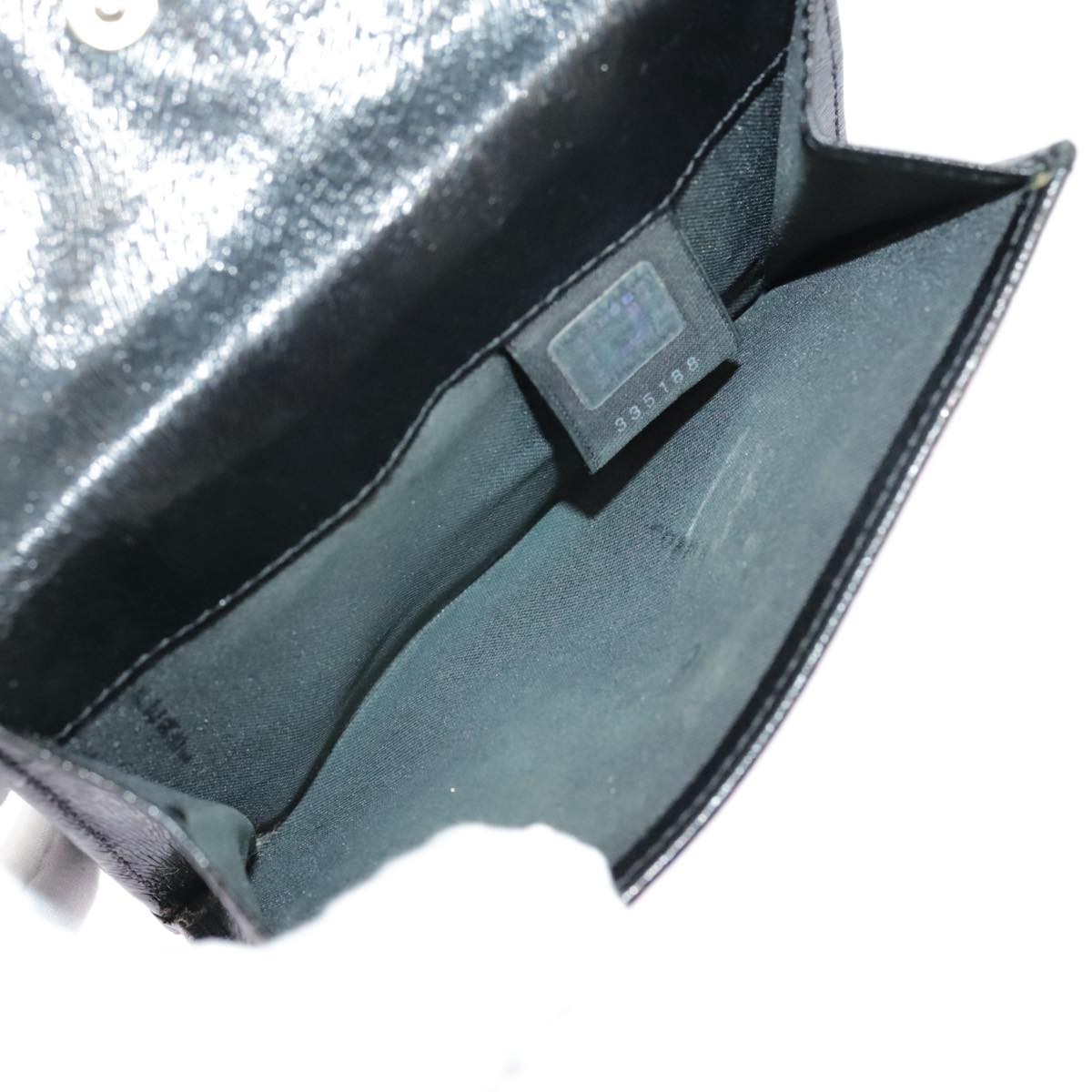 Fendi Fendi Bifold Flat Wallet Joshua Vides Printed Leather Zwart