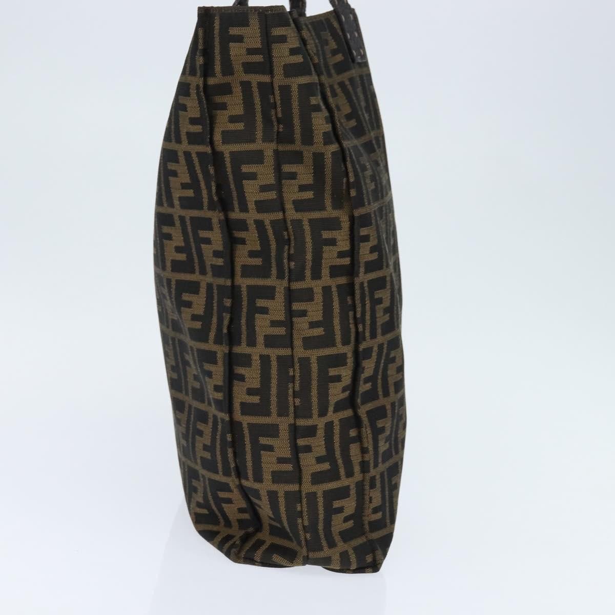 Fendi Fendi Open Shopping Tote Zucca Canvas Tall Bruin