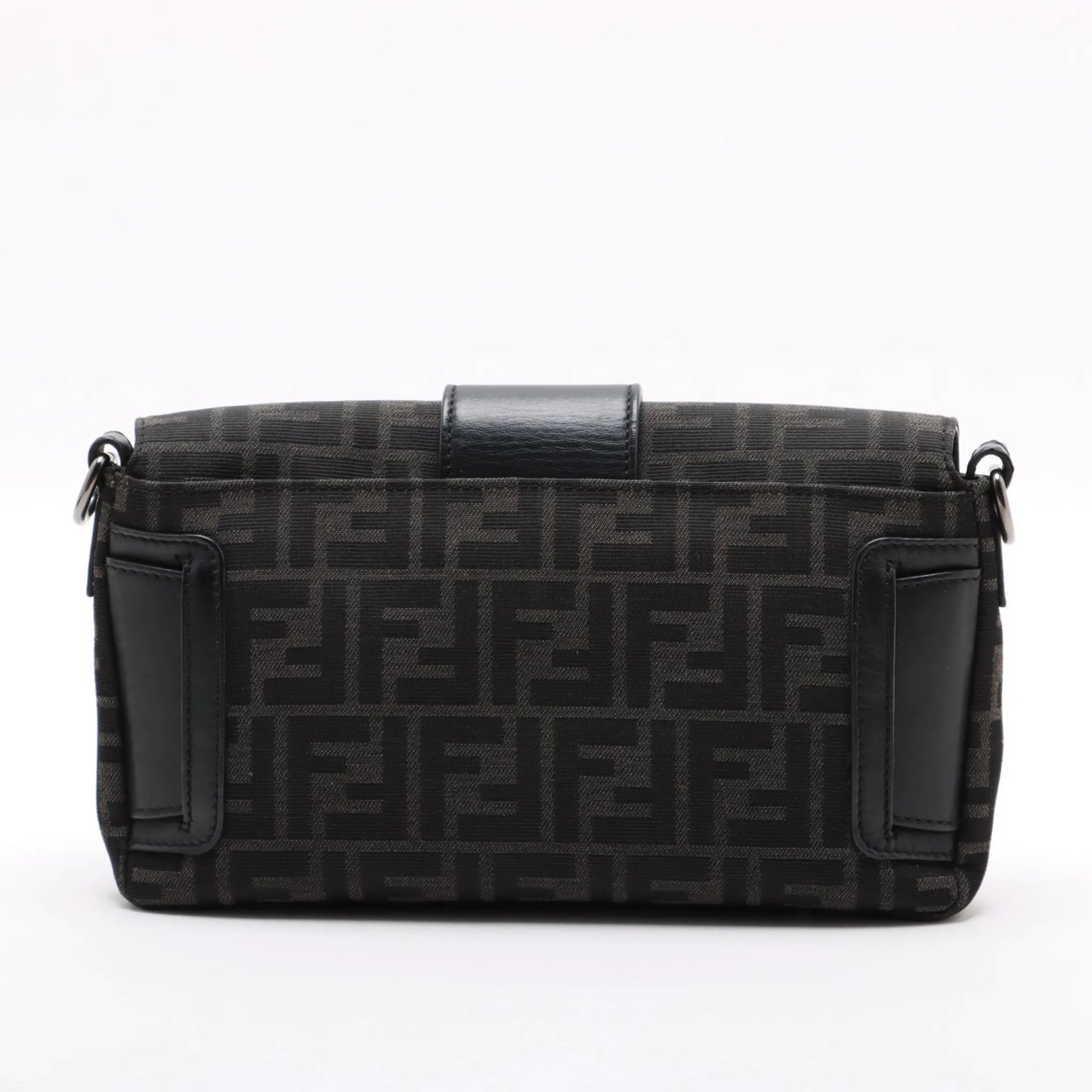 Fendi Baguette Convertible Belt Zucca canvas medium Zwart