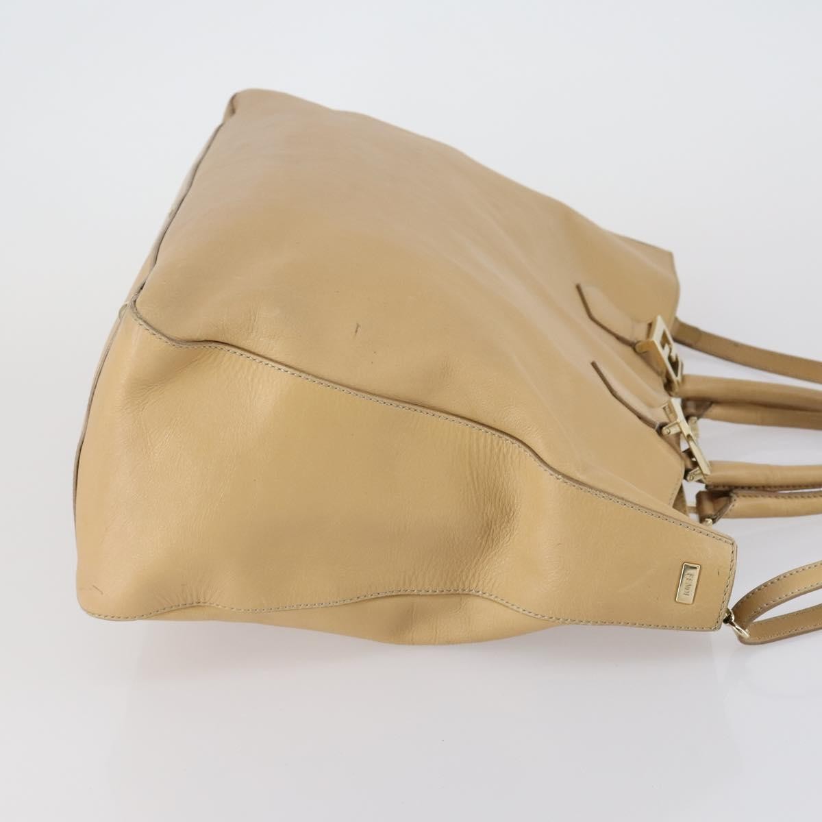 Fendi Fendi Twins Tote Leather Large Beige