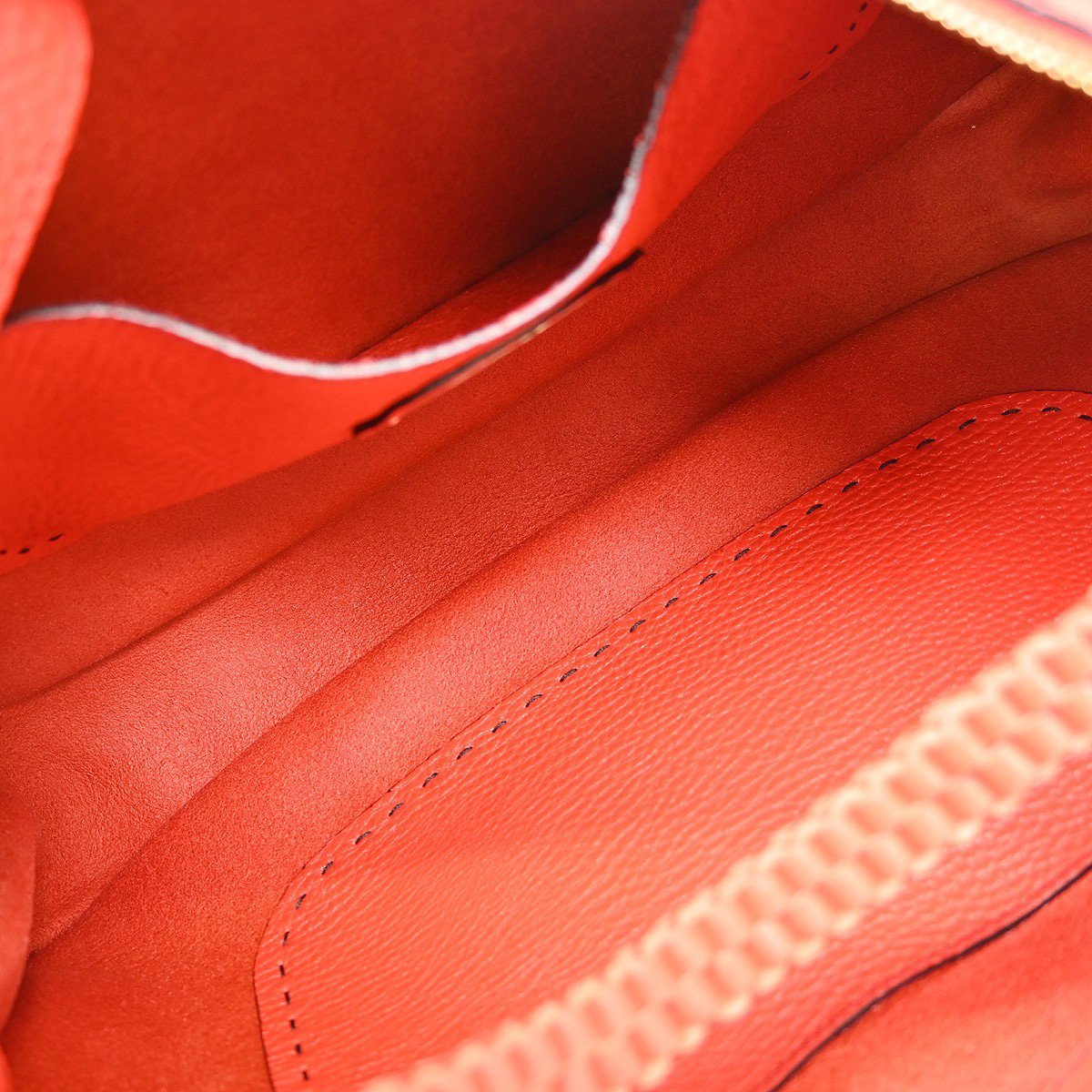 Fendi Selleria Logo Hobo Leather Large Rood